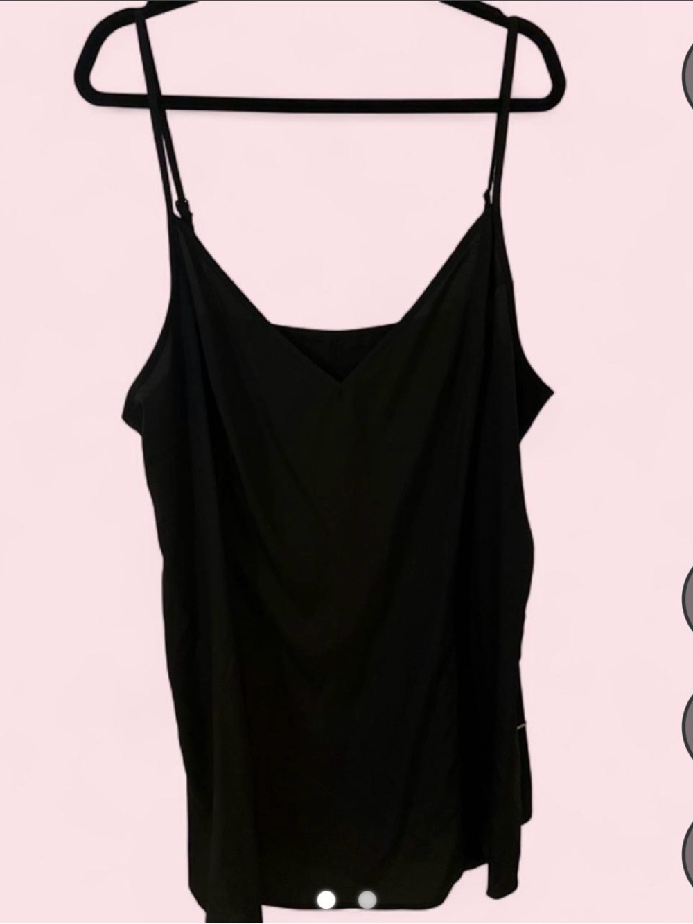 Black Spaghetti-Strap Mini Dress - Sleek V-Neck Slip Style